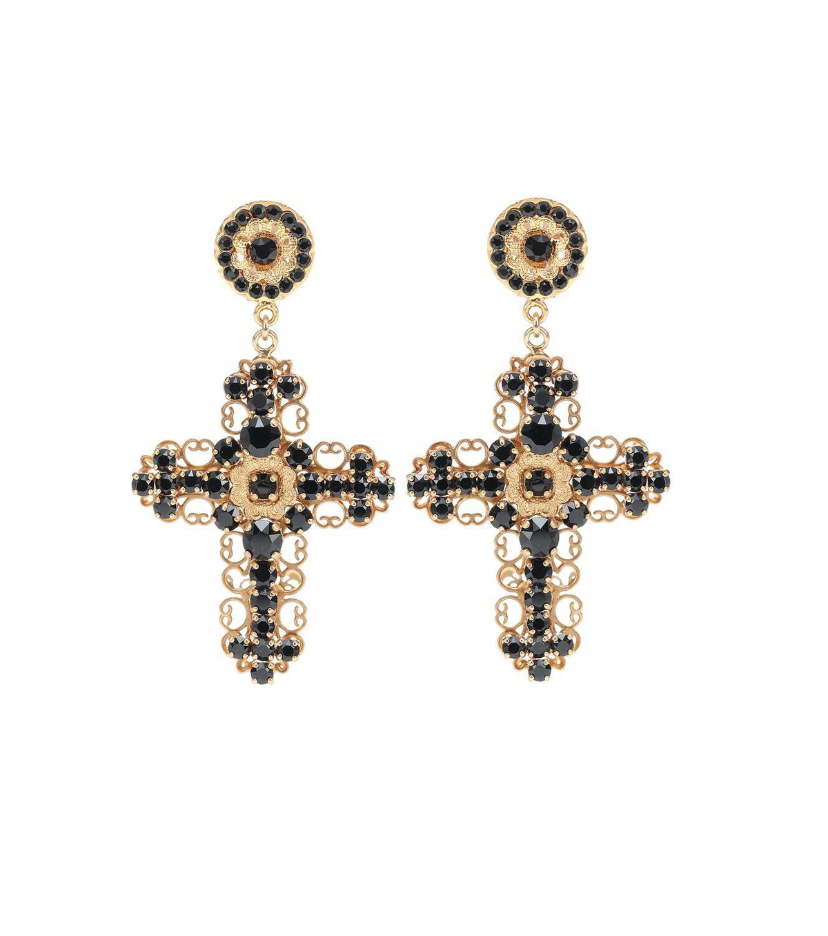 Dolce&Gabbana Crystal clip-on earrings