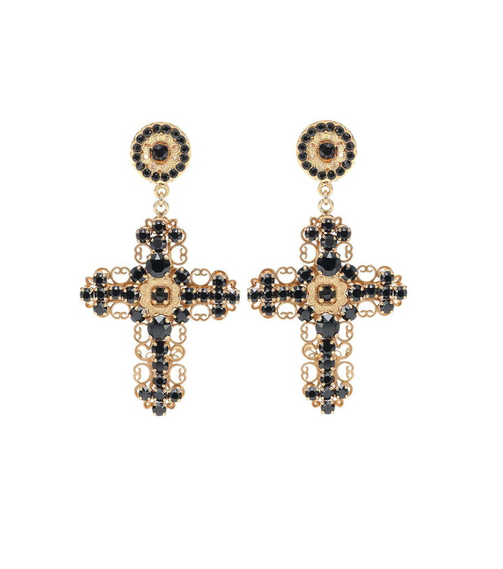 Photo: Dolce&Gabbana Crystal clip-on earrings