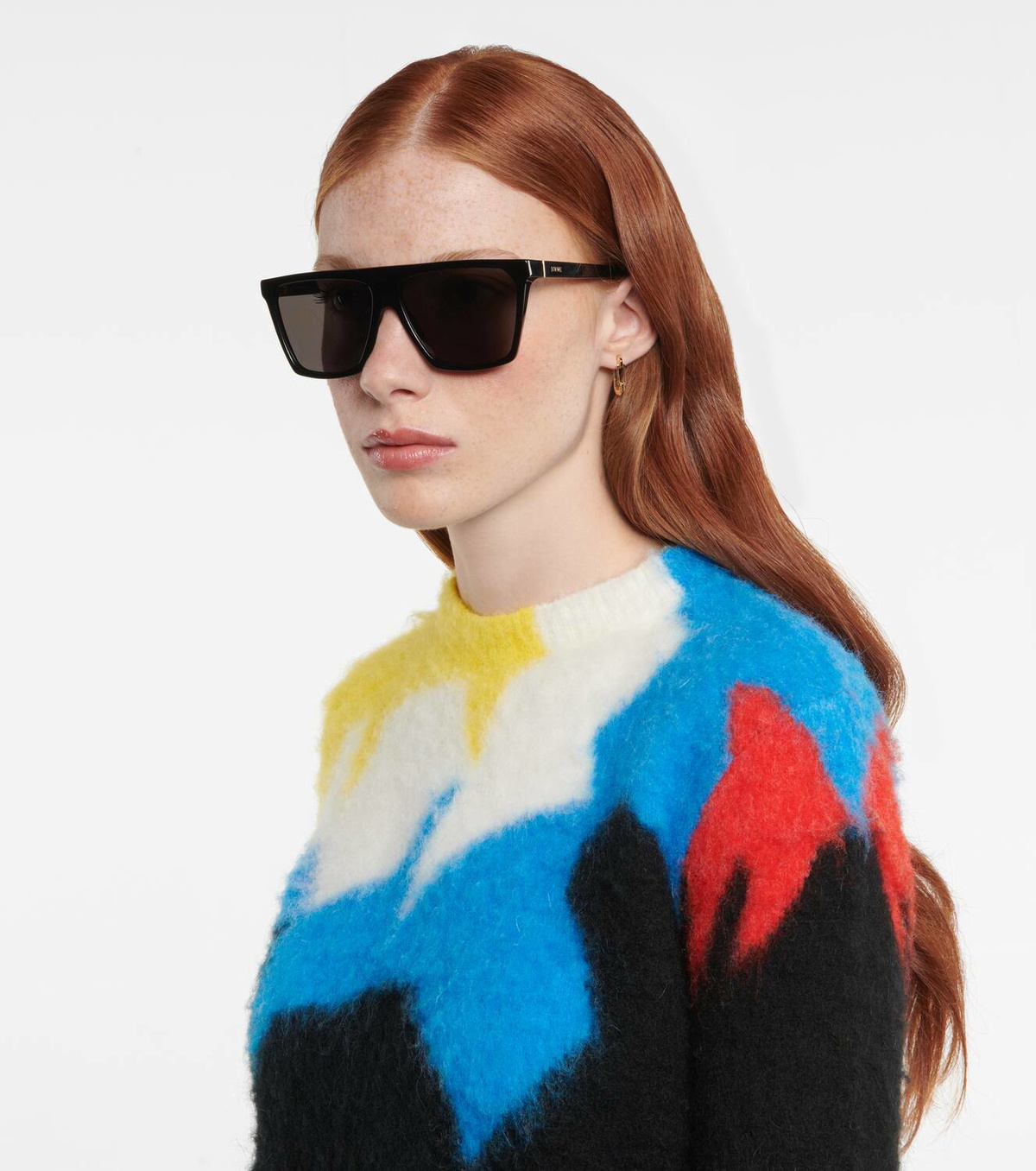 Loewe Mask flat-brow acetate sunglasses