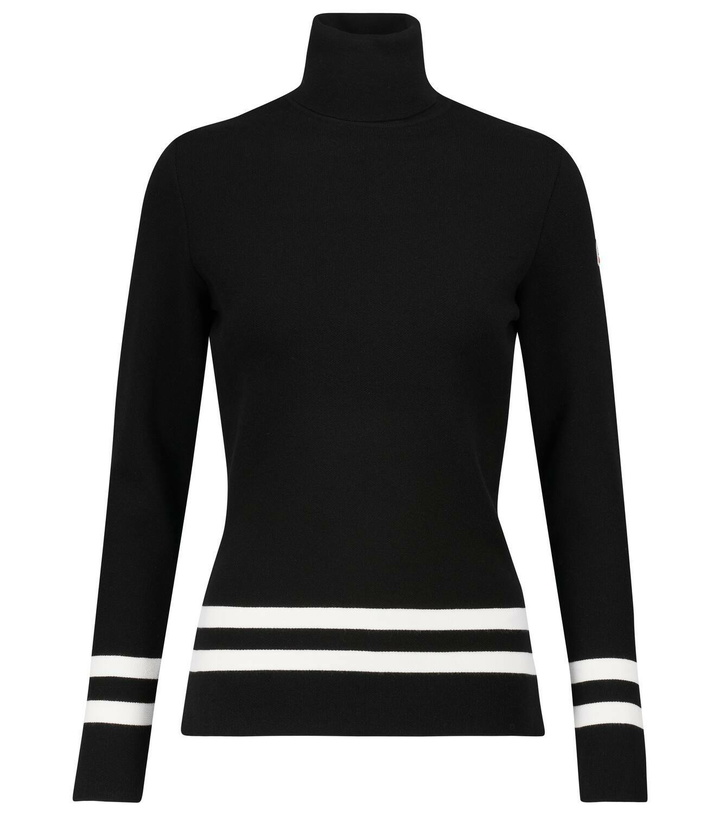 Photo: Fusalp Striped turtleneck knit sweater