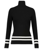 Fusalp Striped turtleneck knit sweater