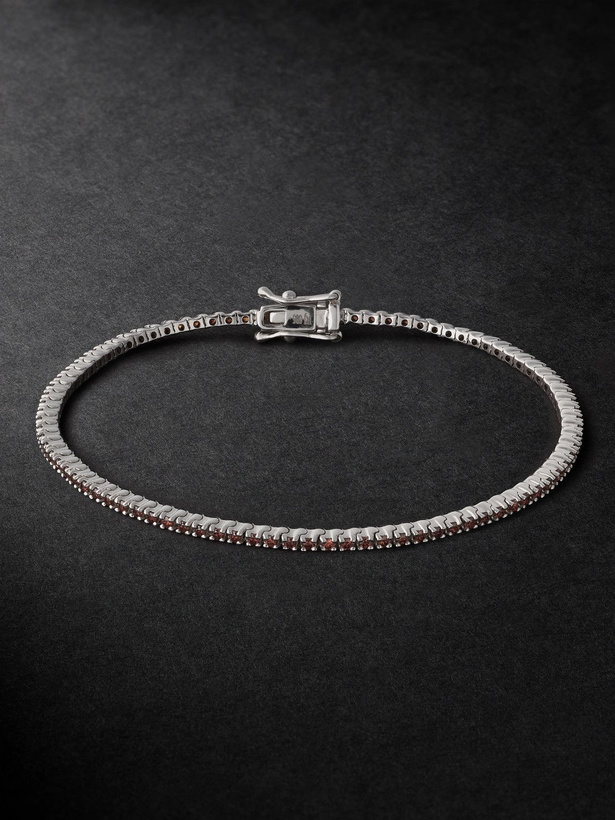 Photo: KOLOURS JEWELRY - Spectra White Gold Diamond Tennis Bracelet - Silver