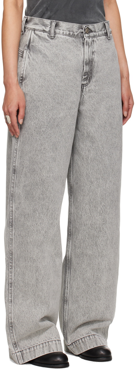 mfpen Gray Straight Cut Jeans