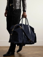 TOM FORD - Leather-Trimmed Suede Weekend Bag