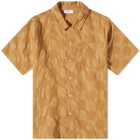 Universal Works Men's Dot Cotton Road Shirt in Cumin