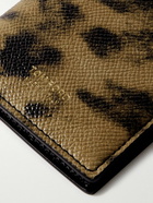 TOM FORD - Leopard-Print Full-Grain Leather Bifold Cardholder