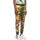 Dolce and Gabbana Multicolor Tropical King Print Lounge Pants