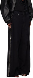 LU'U DAN Black Side Zip Jeans