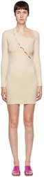 COTTON CITIZEN Off-White Capri Minidress