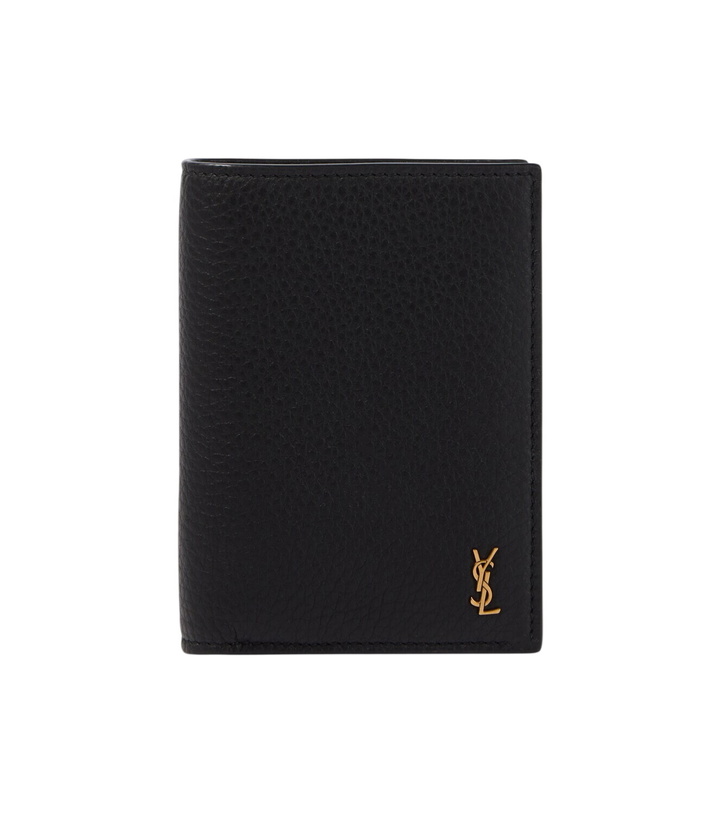 Photo: Saint Laurent Tiny Cassandre leather wallet