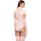 ISA BOULDER SSENSE Exclusive Pink Bloom Turtleneck