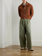 Story mfg. - Ever Embroidered Cotton-Canvas Jacket - Brown