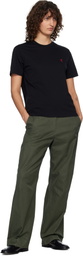 AMI Paris Black Ami de Coeur T-shirt