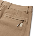 Folk - Signal Pleated Garment-Dyed Cotton Trousers - Beige