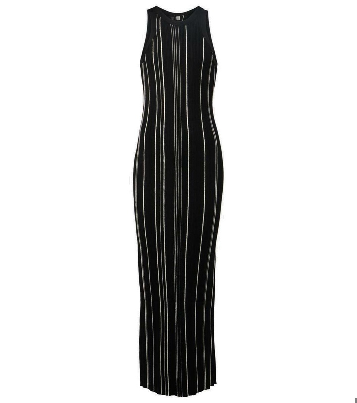 Photo: Toteme Striped ribbed-knit maxi dress