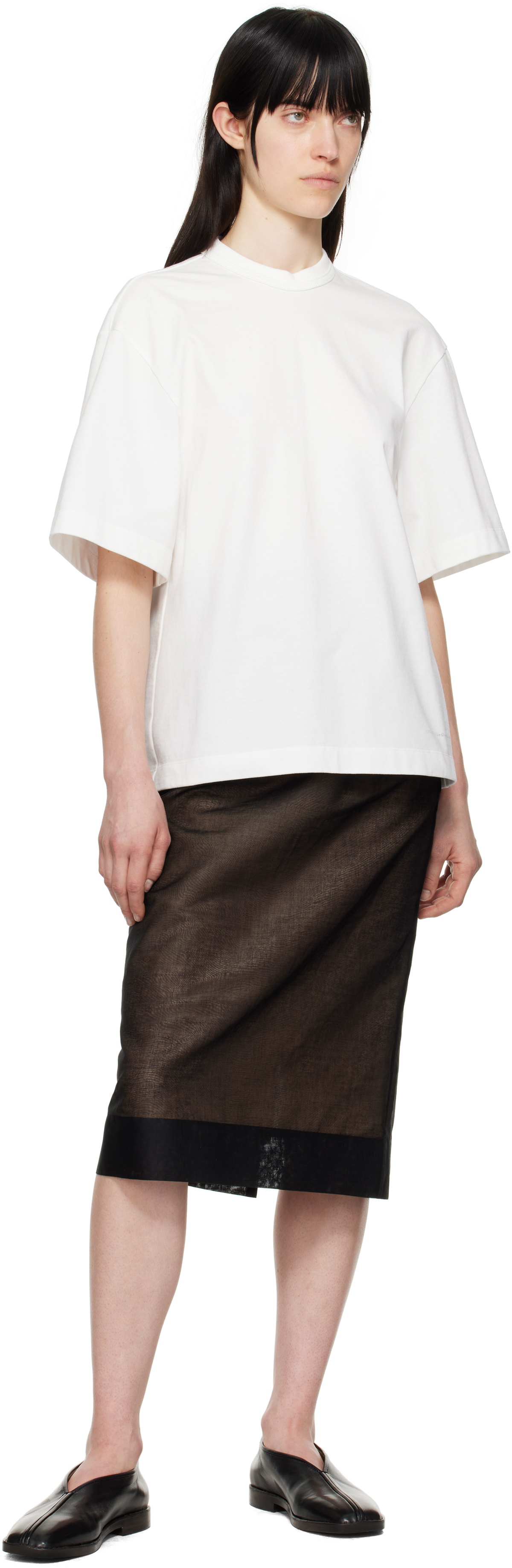 Carven White Scarf T-shirt