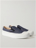 Stone Island - Chambray Slip-On Sneakers - Blue