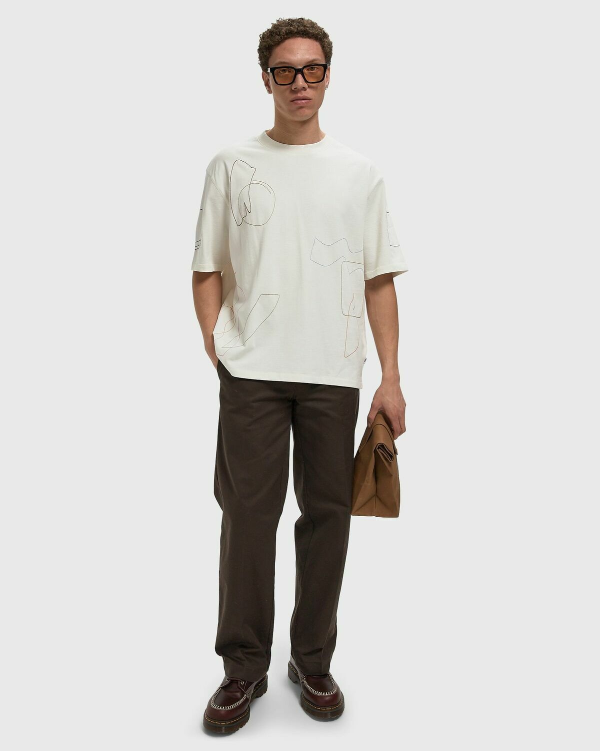 MILTON SS TEE COTTON SHAPES EMB