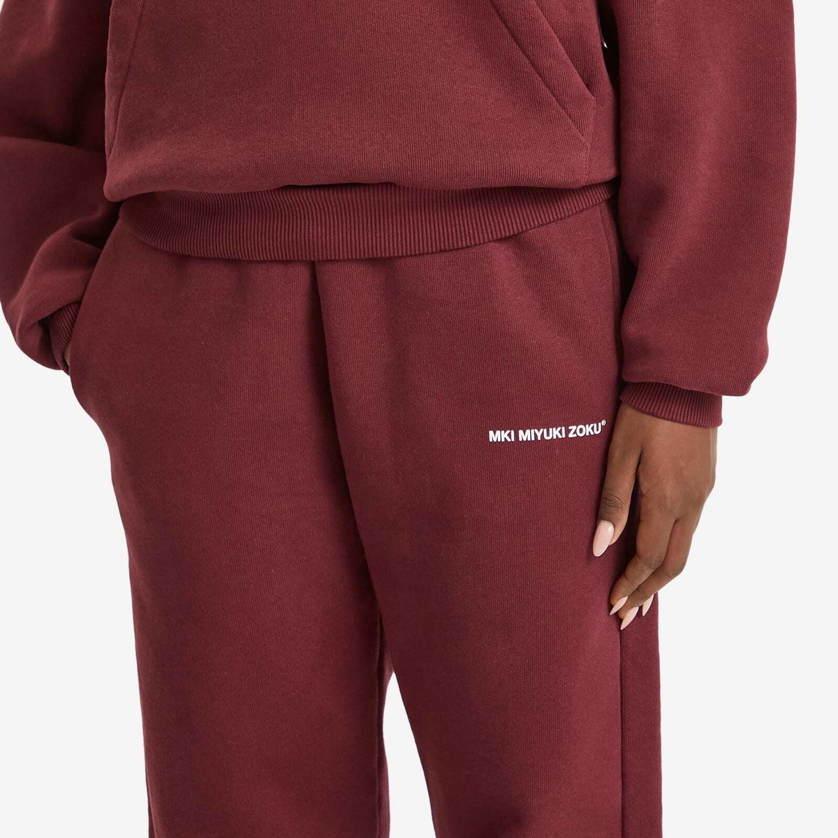 MKI Women's Uniform Joggers Presented by END. in Burgundy/White