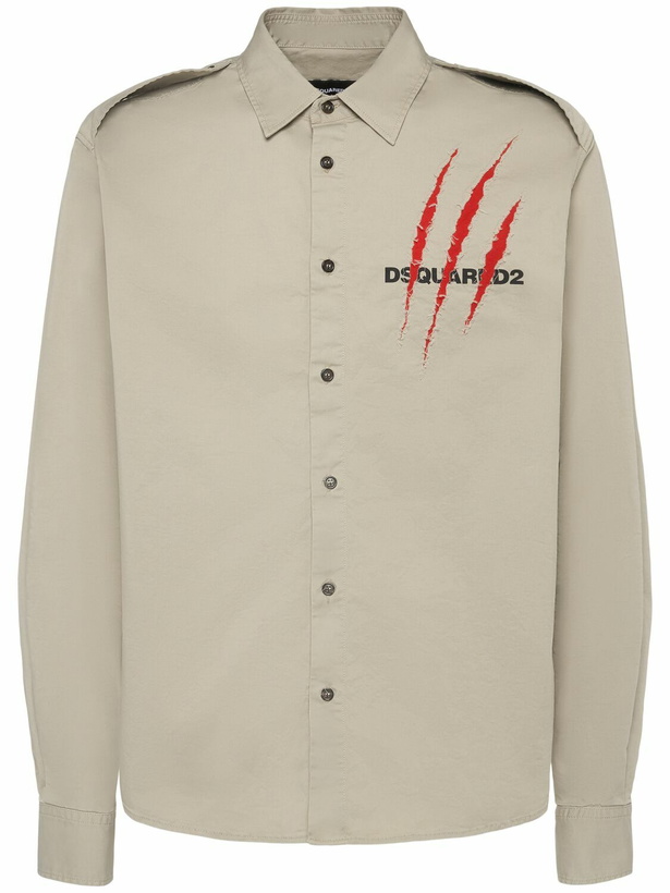 Photo: DSQUARED2 Nightmare Cotton Blend Logo Shirt