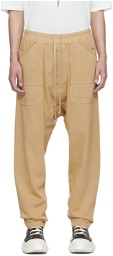 Rick Owens DRKSHDW Yellow Classic Cargo Sweatpants