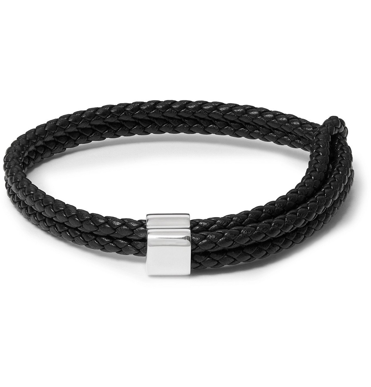 Bottega Veneta Men's Woven Leather Bracelet