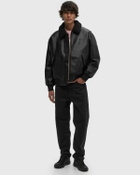 Calvin Klein Jeans FAUX LEATHER AVIATOR Black Mens Bomber Jacket