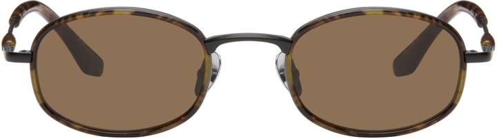 Photo: BONNIE CLYDE Gunmetal & Brown Bicycle Sunglasses