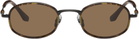 BONNIE CLYDE Gunmetal & Brown Bicycle Sunglasses