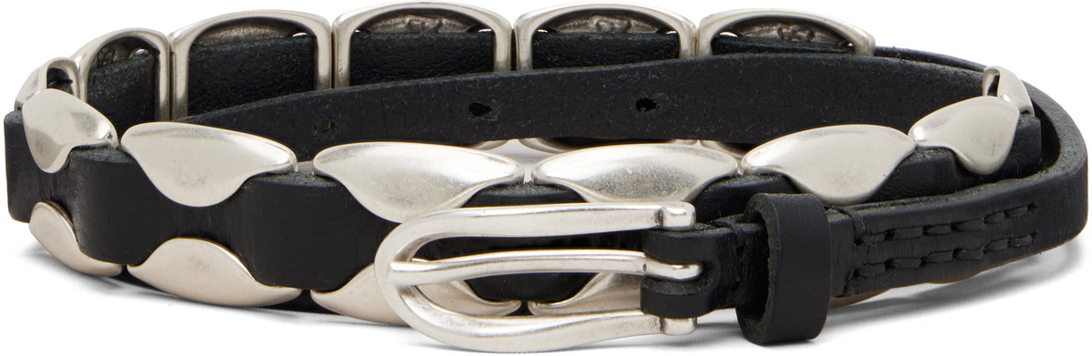 Our Legacy Black 4 cm Broken Stud Belt Our Legacy