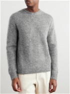 Massimo Alba - Alder Brushed Mohair and Silk-Blend Sweater - Gray
