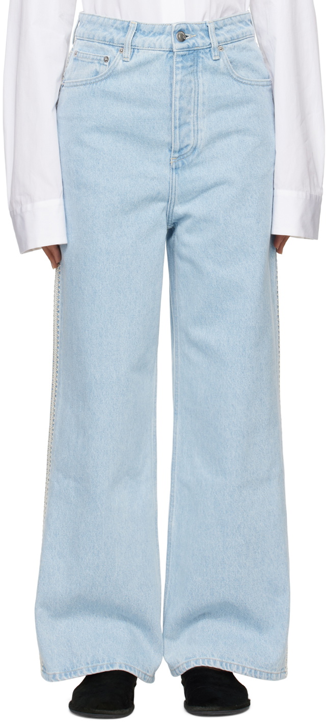 Nanushka Blue Josine Jeans