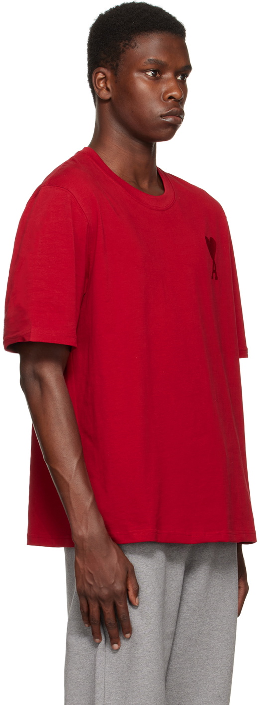 AMI Paris Red Ami De Cœur T-Shirt