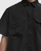 Goldwin 0 S/S Asymmetric Camp Shirt Brown Mens Shortsleefe
