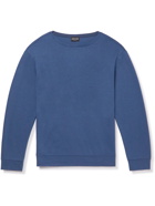Giorgio Armani - Cotton-Blend Sweater - Blue