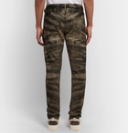 Fear of God - Slim-Fit Zebra-Print Coated-Canvas Jeans - Green