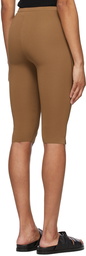 TOTEME Tan Cropped Compact Leggings