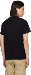 A.P.C. Black Printed Logo T-Shirt