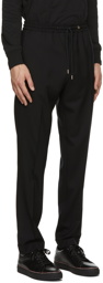 Paul Smith Black Drawstring Wool Trousers