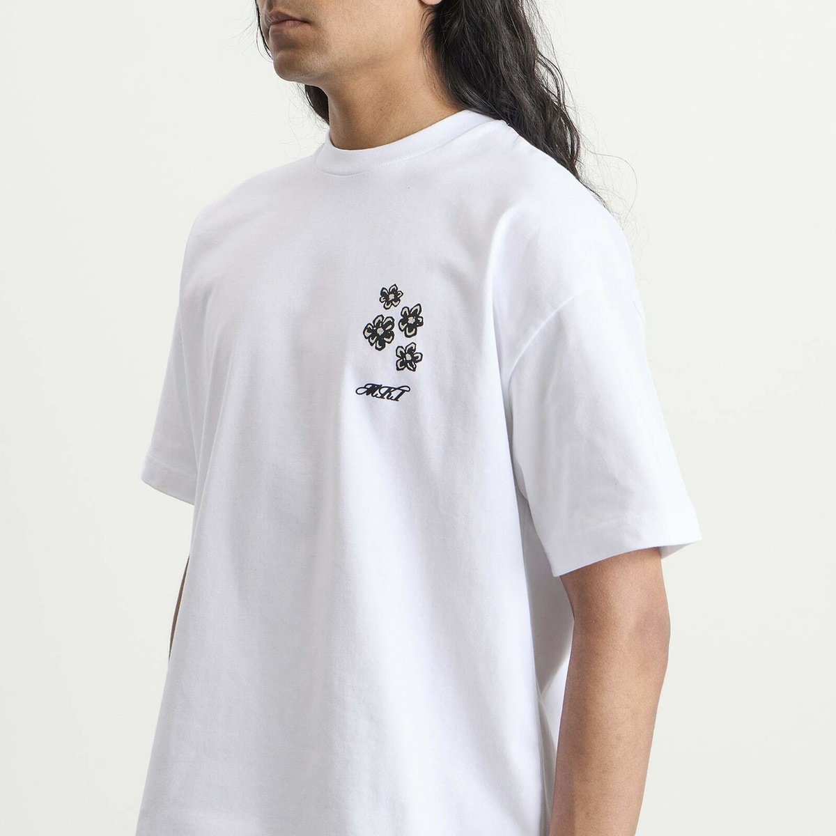 MKI Men's Hibiscus T-Shirt in White