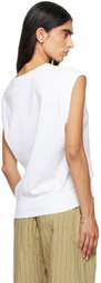 Gil Rodriguez White Billie Oversized Tank Top