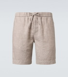 Frescobol Carioca Felipe linen and cotton shorts