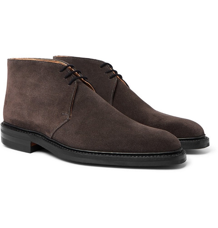 Photo: George Cleverley - Nathan Suede Chukka Boots - Men - Dark gray