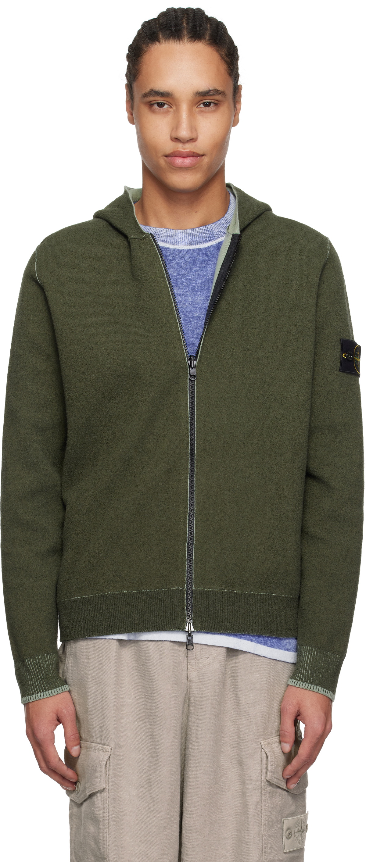 STONE ISLAND ジップアップセータージャケット STONE ISLAND ストーン