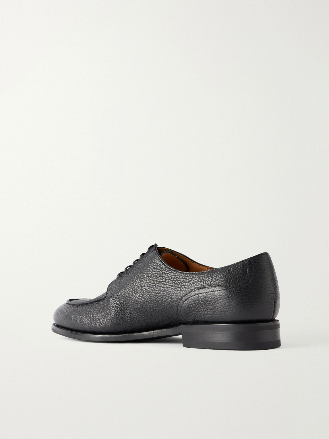 MORJAS - The Split Toe Full-Grain Leather Derby Shoes - Black