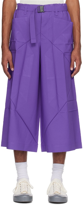 Photo: 132 5. ISSEY MIYAKE Purple Edge Trousers