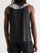 ON - Colour-Block Stretch-Mesh Tank Top - Gray