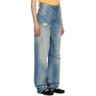 MM6 Maison Margiela Blue Distressed Jeans
