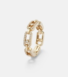 Messika Move Link 18kt gold ring with diamonds