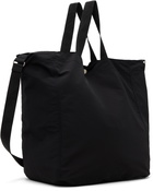Comme des Garçons Homme Black Cotton Nylon Grosgrain Tote